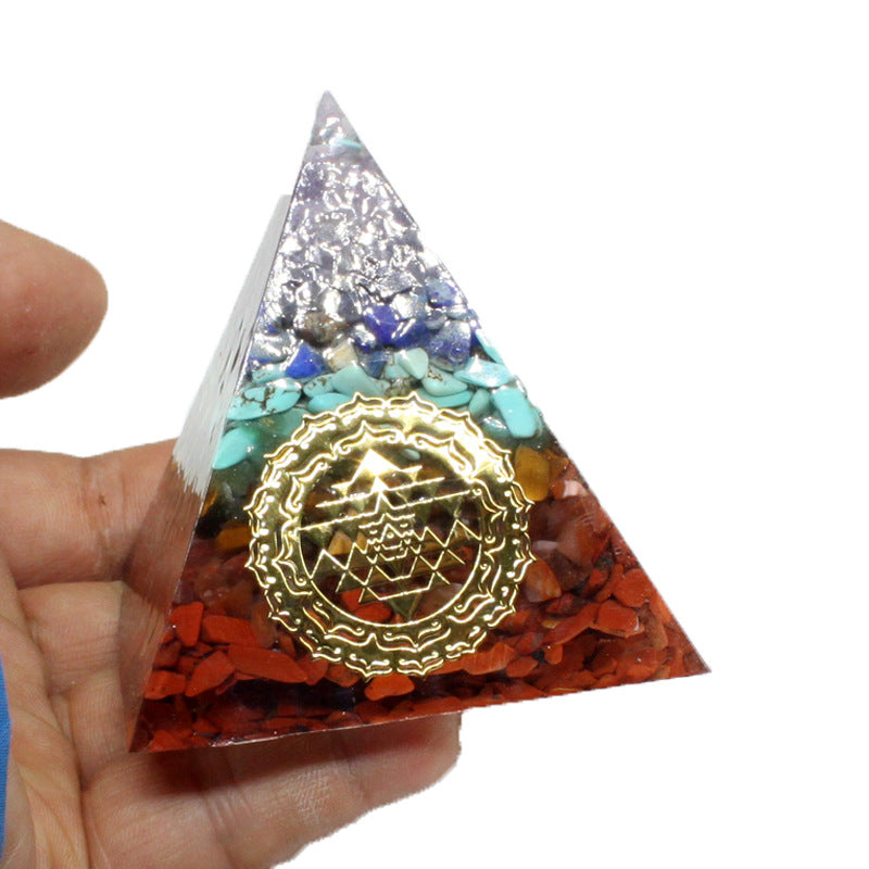 Pirâmide De Energia Ornamentos Casa Feng Shui Sete Chakras