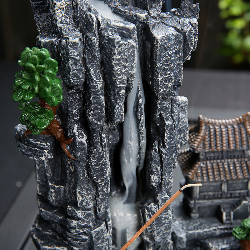 Feng Shui Backflow Incense Burner, Mountain Lakes