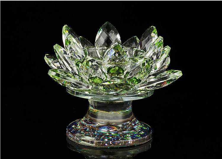 Lamp holder   Gem crystal, lotus ornament