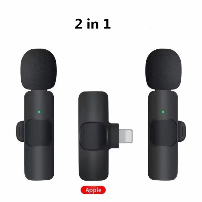 Professional Wireless Lavalier Lavalier Microphone for iPhone, IPad, Android- Condenser Recording Microphone.