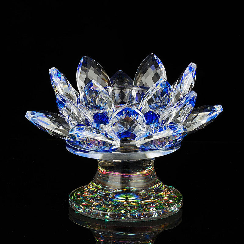 Lamp holder   Gem crystal, lotus ornament